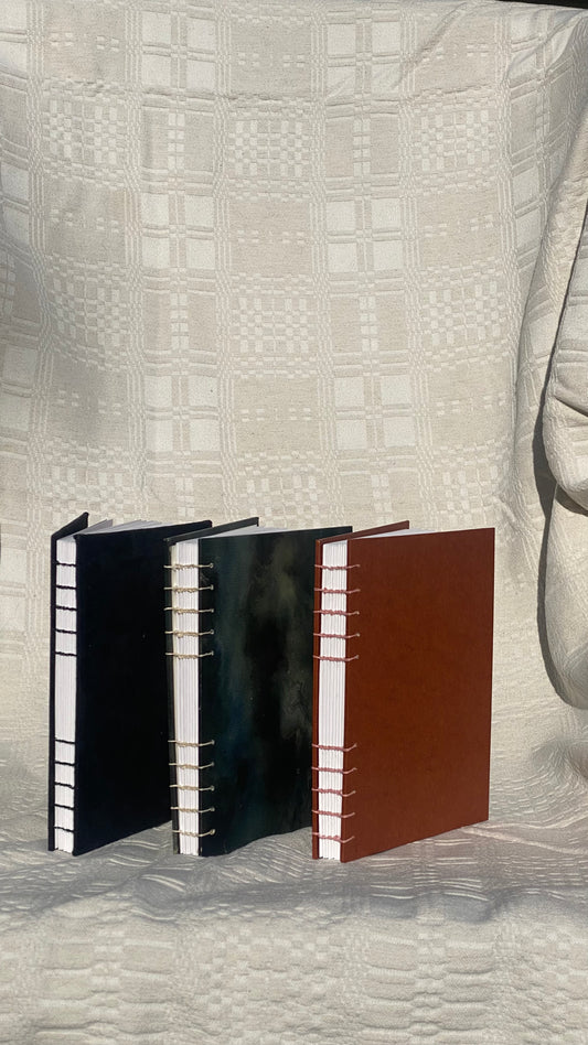 Lined A5 bok — coptic binding