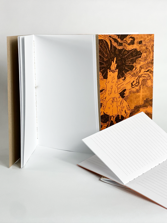 Candle lit skull - booklet