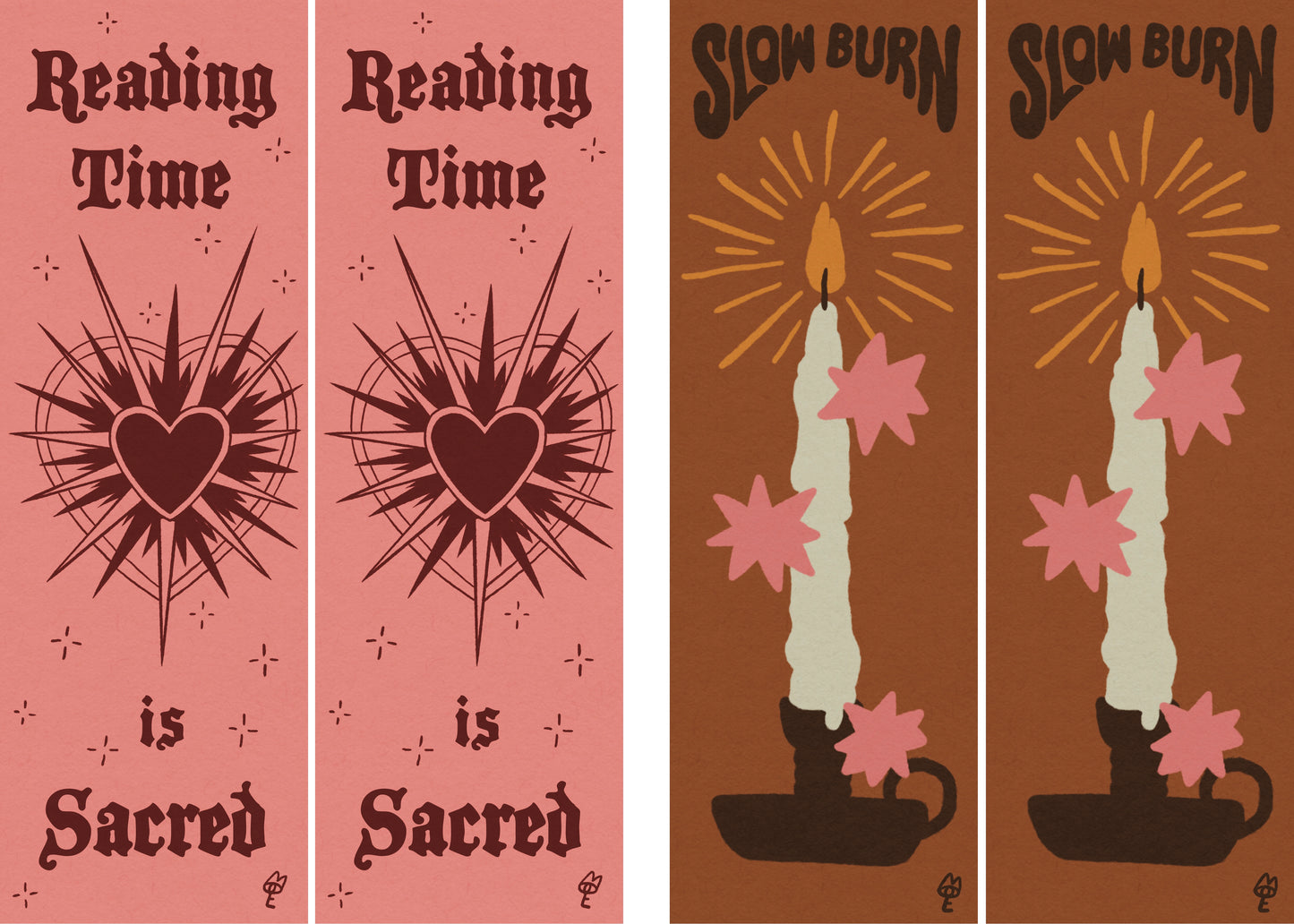 Slowburn & Reading is Sacred Bookmark