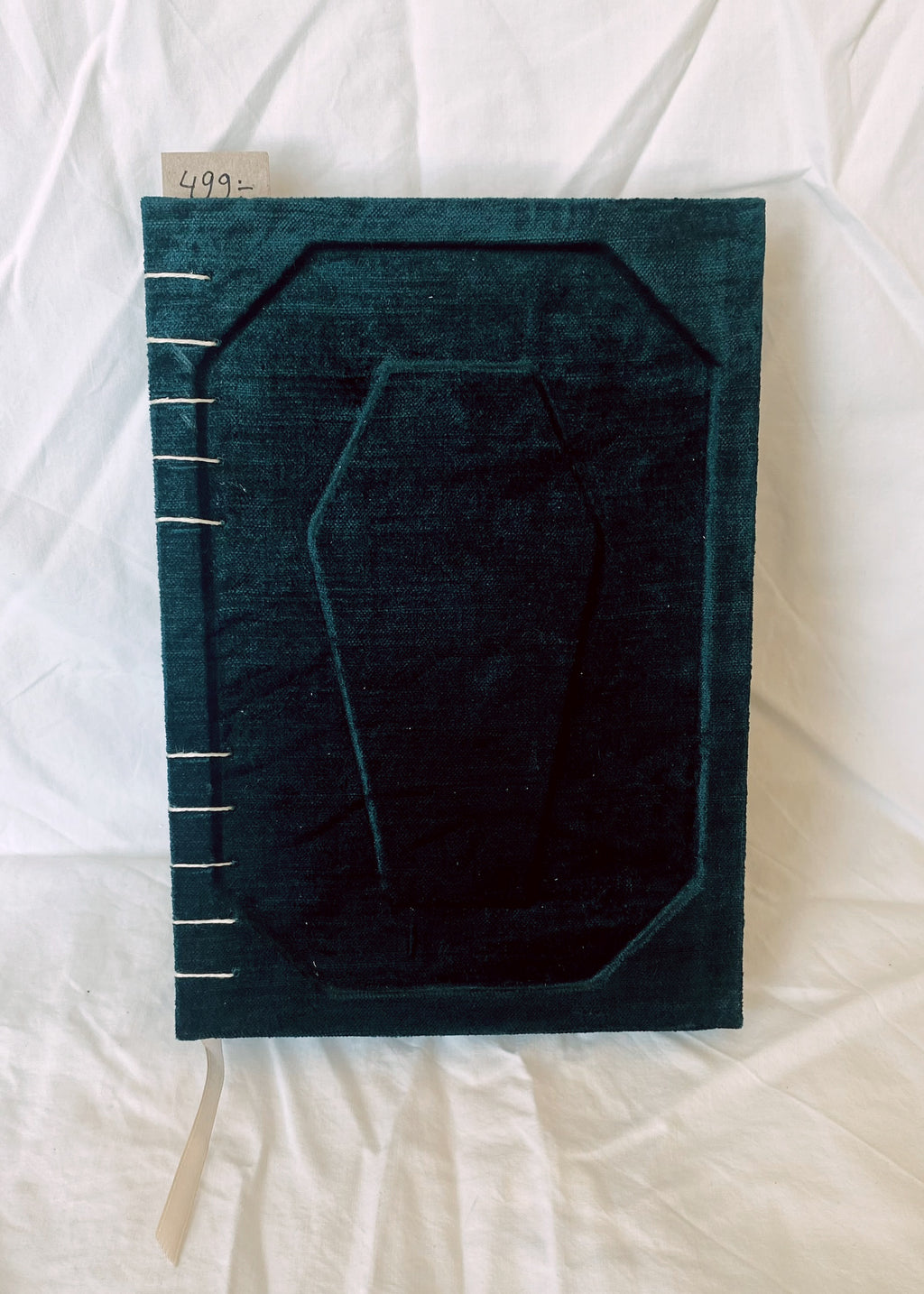 Turquoise Velvet - A5 Coptic stitch book