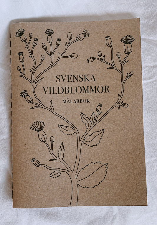 Målarbok med svenska vildblommor